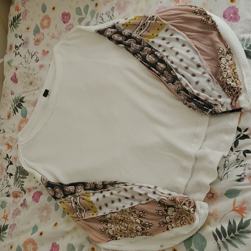 Free People Balloon Sleeve Blouse